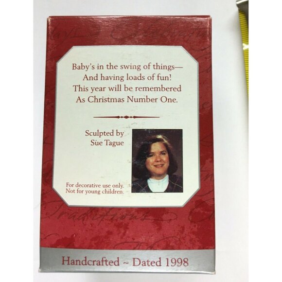 Christmas Ornament "Baby's First Christmas" Hallmark 1998 QX6233 - Picture 3 of 4